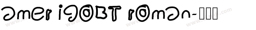 amerigoBT roman字体转换